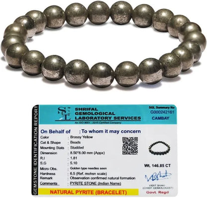 Siddh Bhagya Uday Pyrite Bracelet